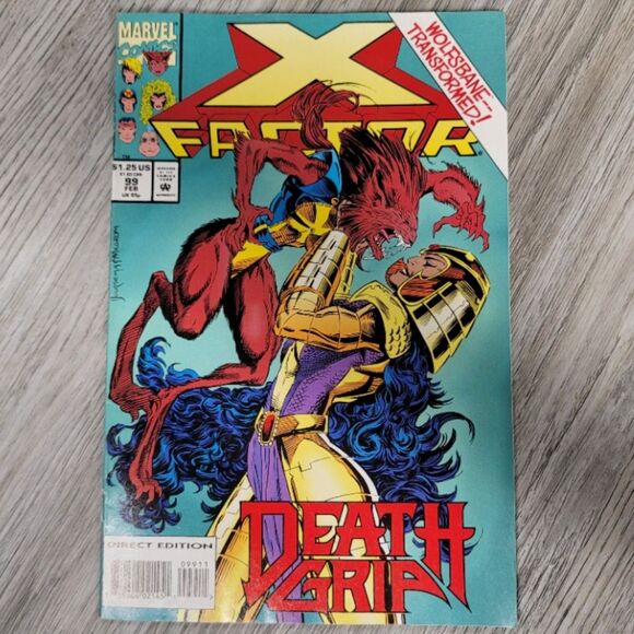 Marvel Other - MARVEL X-Factor #99 (1994) – Death Grip! Wolfsbane Transformed! Vintage NM